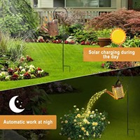 Lampes solaires étanches IP65, pièces de lanterne solaire, panneaux solaires LED, couvercles de lanterne pour l'extérieur, à suspendre