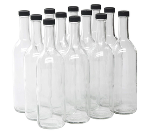 Chai Rượu Thủy Tinh <span class=keywords><strong>Bordeaux</strong></span> 750Ml Đáy Phẳng Đóng Bằng Nhôm - Product Image 2