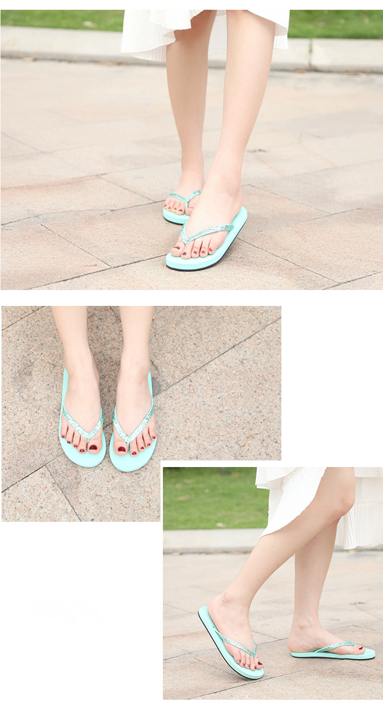 Fashion ladies PU upper shoes anti- slip casual Women's flip flops