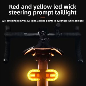 Feu arrière de vélo avec clignotants, étanche IP65, 5 modes, télécommande sans fil, équipement d'avertissement LED, vélo de route, vélo de montagne - Product Image 3