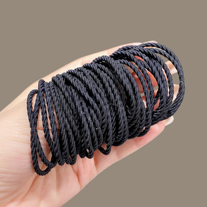 100 pièces/boîte, élastiques à cheveux en fil de haute qualité, antidérapants, pour filles, simples et élégants, bandeaux pour enfants, pour femmes, vente en gros - Product Image 3