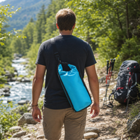 Sac étanche pliable ultra-léger carré 6L 12L 24L en PVC pour vêtements, sac de couchage, sac de rangement pour le camping et les voyages