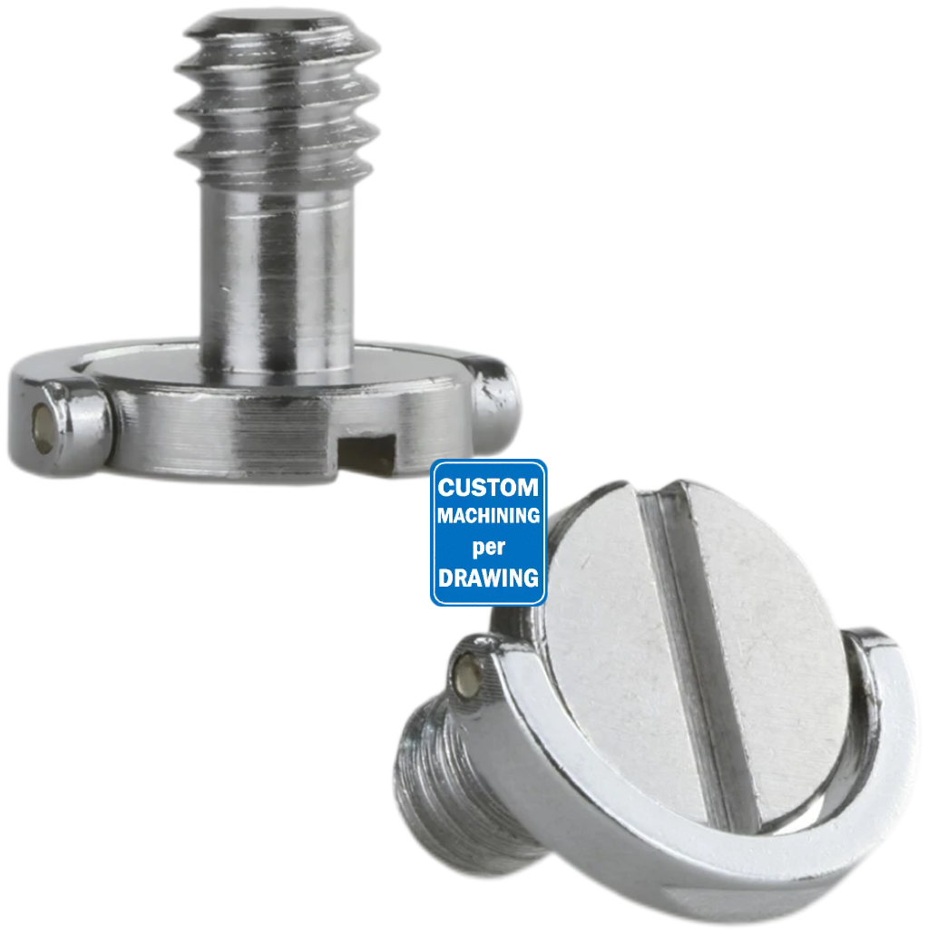 D-ring Stainless Steel Mounting Screw for Camera Tripod Monopod Quick Release Plate