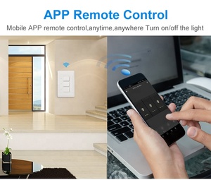 Interrupteur mural intelligent Wi-Fi avec bouton poussoir <span class=keywords><strong>physique</strong></span> 1, 2 ou 3 gangs, compatible application Tuya, certifié SAA Australie - Product Image 4