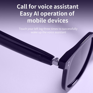 Gafas Inteligentes con IA y Bluetooth, Traducción en Tiempo Real, Música y Llamadas Manos Libres, Lentes Fotocromáticas, Protección UV y Luz Azul - Product Image 4