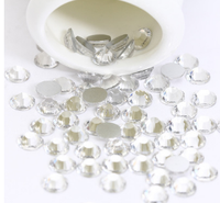 Yantuo Factory Wholesale SS3-SS50 Strass en cristal à dos plat en verre non thermocollant pour tasses de Noël et chaussures en verre, 1 sac