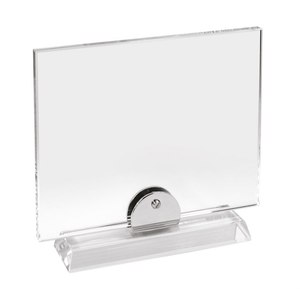 Plaque en verre 180x150 mm avec base pour la présentation de produits - Product Image 2