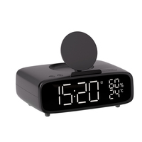 Tafel Klokken Nachtlampje Speaker 6 In 1 Draadloze Snellader Speaker, Draagbare 5W Kleine Bedsprekers Met Telefoonstandaard