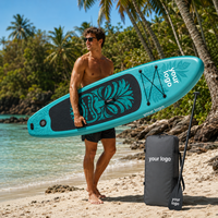 Planche à pagaie gonflable E SUP, portable, en PVC, avec 3 ailerons, pour lacs et rivières