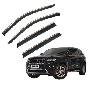 Deflectores de Ventana Compatibles con Jeep Grand Cherokee 2011-2021, Visores de Ventilación para Ventanas Exteriores, Montaje Exterior, 4 Piezas, Protección Contra la Lluvia - Product Image 1