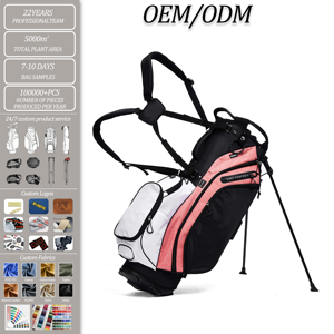Sac de support de <span class=keywords><strong>golf</strong></span> Junyuan léger avec séparateurs supérieurs à 14 voies 4 poches réglables double bretelles jambes de support à dégagement facile - Product Image 1