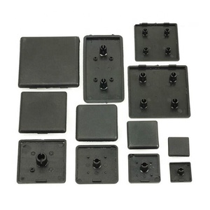 Tapa de extremo cuadrada negra de nailon 4545 para sujetadores de perfil de aluminio de 10 ranuras Producto - Product Image 5