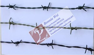 AS kawat berduri galvanis <span class=keywords><strong>2.5mm</strong></span> gulungan Cloverleaf populer untuk pagar - Product Image 4