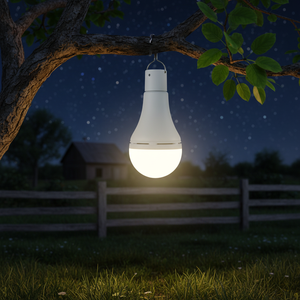 Ampoule Solaire LED 7W pour Entrepôt, Télécommande, Minuterie, Lumière du Jour 6000K, IP20, pour Camping, Pêche, Éclairage d'Urgence Simple - Product Image 2