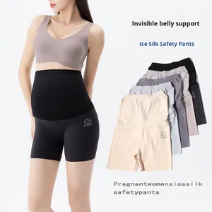 <span class=keywords><strong>Pantaloncini</strong></span> Estivi Sottili Traspiranti Anti-Esposizione in Tessuto Shark Skin a Tre Quarti, Senza Cuciture, con Protezione a Nido d'Ape per la Vita, Sicurezza in Gravidanza - Product Image 4