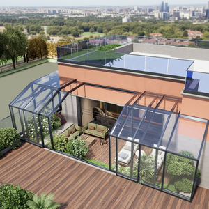 Veranda Mobile Intelligente Retrattile All'Ingrosso |   Veranda in Vetro per Esterni, Ideale per Camera da Letto, Cortile, Giardino, Terrazza e Balcone - Product Image 2