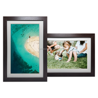 Cadre photo numérique WiFi Cloud personnalisé PROS 2026 de 15 pouces pour affichage NFT avec horloge, en acrylique, bois et plastique ABS