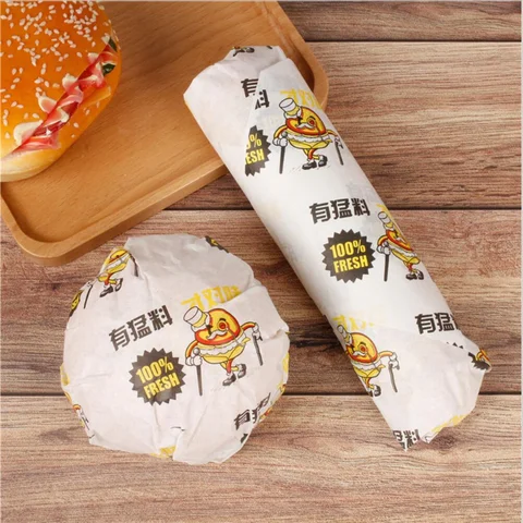 Papel de regalo marrón Bandeja de comida Envoltorio de carne delicatessen