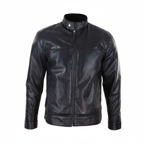 แจ็กเก็ตหนังสำหรับผู้ชายแจ็คเก็ตหนังสำหรับขี่มอเตอร์ไซด์ผลิตตามสั่ง - Product Image 1