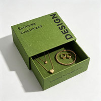 Boîte à tiroir artisanale personnalisée pour bijoux de mariée, avec emballage cadeau à manchon coulissant pour matcha et slogan imprimé sur mesure