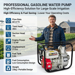 Motopompe à Essence Économique WP30, Machine de <span class=keywords><strong>Pompe</strong></span> à Eau Agricole, Code SH - Product Image 3