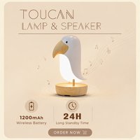 Lampe de chevet LED rechargeable USB en forme d'oiseau - Lampe de table blanche créative pour bureau