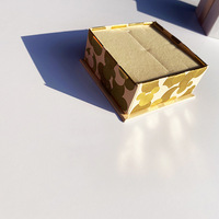 Boîtes cadeaux en carton recyclé personnalisées avec logo imprimé à la main, couvercle et base en papier, pour cosmétiques et bijoux