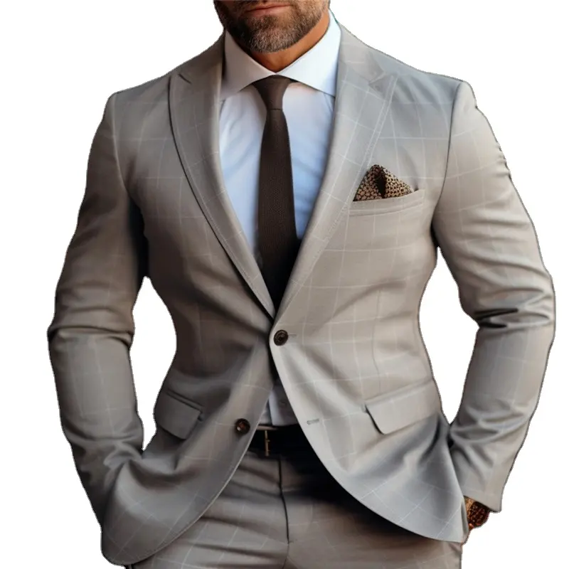 Nuovo arrivo italiano di alta qualità Veste Homme Pour Mariage Business Groom indossare blazer abiti da uomo