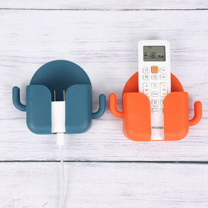 Home Simple <strong>Wall</strong>-Mounted Plastic Phone Charging Cable <strong>Storage</strong> Box No-Drill Living Room Phone Holder <strong>Rack</strong> - Product Image 3