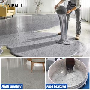 Peinture de sol en époxy auto-nivelante à base de sable coloré, facile à appliquer, peinture de sol en époxy à effet marbre à base de sable coloré - Product Image 2