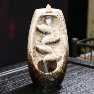 Ventes chaudes, cadeaux d'usine, brûleur d'encens en cascade, brûleur d'encens à reflux, encensoir en céramique fait à la main, porte-encens d'intérieur, vente en gros/ - Product Image 3