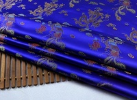 Fabricant chinois de tissus brodés jacquard traditionnels en fil métallique Dragon Phoenix