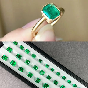 グリーンエメラルドジェムストーンジュエリールーズジェムストーンラボ成長石エメラルド - Product Image 5