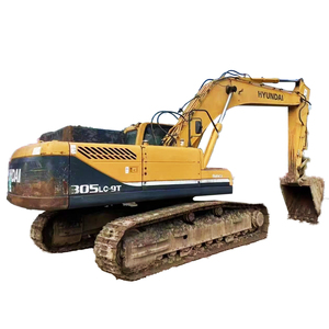 รถขุดไฮดรอลิกแบบตีนตะขาบมือสอง Hyundai 305LC-9T 30 ตัน นำเข้าจากเกาหลี ใช้งานน้อย พร้อมหัวเจาะ ได้รับการรับรองมาตรฐาน CE พร้อมอุปกรณ์เสริม Thumb Attachment - Product Image 1