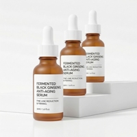 Sérum de ginseng fermenté rechargeable écologique, emballage durable, essence anti-âge, soin de la peau de luxe, fourniture directe usine verte