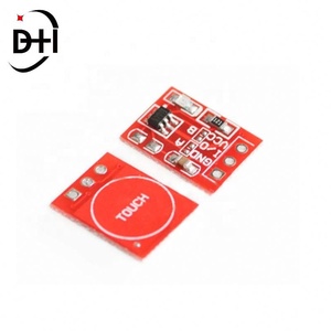 TTP223 โมดูลปุ่มสัมผัสแบบล็อคตัวเอง/ไม่ล็อคตัวเอง สวิตช์แบบคาปาซิทีฟ ช่องสัญญาณเดียว ปรับเปลี่ยนเซ็นเซอร์ - Product Image 2