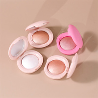 Palette de fard à joues professionnel personnalisé avec poudre mate et miroitante de marque privée
