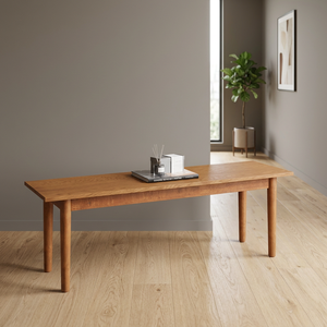MYHOME Marke Massivholz Esszimmerbank Modernes Minimalistisches Design Langlebige Gummiholzbeine Nicht-Klappbare Wohnmöbel Esszimmer - Product Image 4