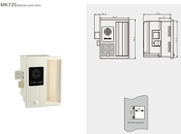 MK720 Fabrikpreis 13,65 MHz RFID Fitness-Studio Spa Sauna Magnetische Schließfachschlösser für Holztüren 1-20 mm Dicke