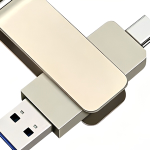 New 2-in-1 Metal Phone USB Flash Drive Type-C + USB-A High Speed Large Capacity Dual <strong>Interface</strong> 5-Year Warranty for Phones - Product Image 5
