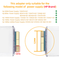 Adaptateur d'alimentation électrique pour serveur HP, PCI-E, 12x6 broches, 12V, pour hpsu GPU, 500W/800W/1400W/1600W