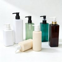 Nouvelle conception d'articles d'hôtel, flacons de shampooing et d'après-shampooing en PET, flacons de shampooing vides, emballage plastique personnalisé unique