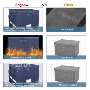 Đóng mở chống cháy hộp tập tin với đêm Dải phản chiếu và khóa xách tay nộp hồ sơ tổ chức - Product Image 6