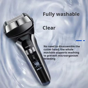 Afeitadora Eléctrica para Hombre, 5 Cuchillas Recíprocas, Pantalla Digital Inteligente, Cabezal Flotante para Afeitado Facial y Corporal - Product Image 3