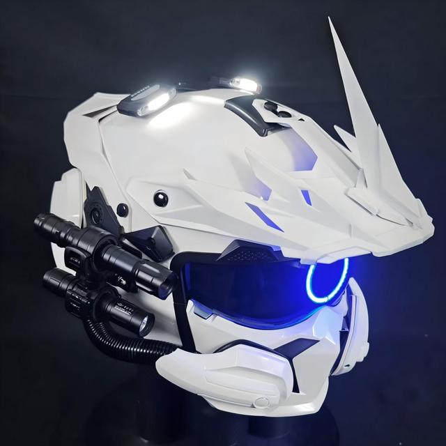 Intelligent Head-mounted Device Fully Customizable with Optional Lighting Kits, Wireless Headphones, and Communication Equipment