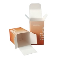 Boîtes cadeaux personnalisées pliables pour flacons compte-gouttes de sérum cosmétique, avec gaufrage, pelliculage mat et matériaux recyclés