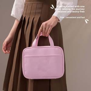 Sac de toilette de voyage imperméable à grande capacité pour femme, sac de rangement pour cosmétiques, organisateur de compartiments, sac à maquillage - Product Image 6