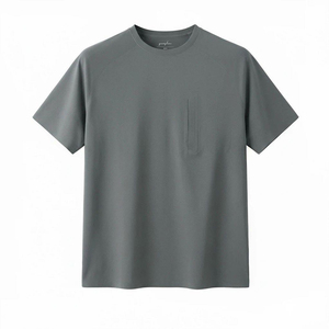 Laser Perforated Back Ventilation Cooling <b>Mesh</b> Jersey Male Athletic Gym Running Tee Moisture Wicking Lightweight Activewear - Product Image 1