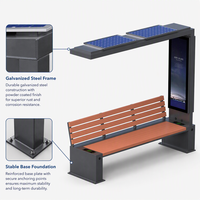 Banc solaire personnalisable directement de l'usine, OEM ODM, faible MOQ, sièges publics