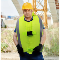 Combinaison de protection antichute avec airbag pour travaux en hauteur, déploiement rapide en 0,08s, équipement de sécurité intelligent pour travaux en altitude, portée de déclenchement 2-9m